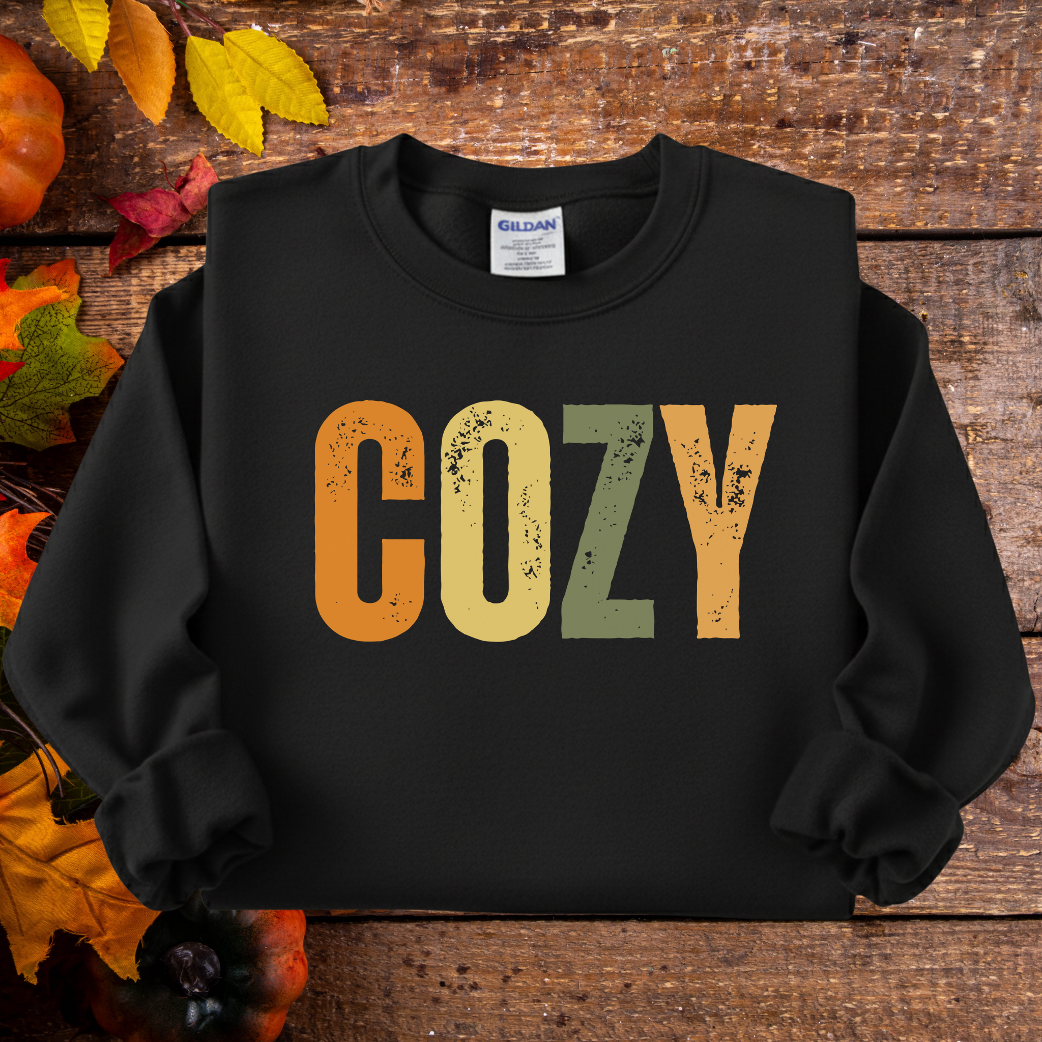COZY Fall Sweatshirt. Retro Autumn Crewneck. Unisex Gildan 18000 – Inspo on 41st