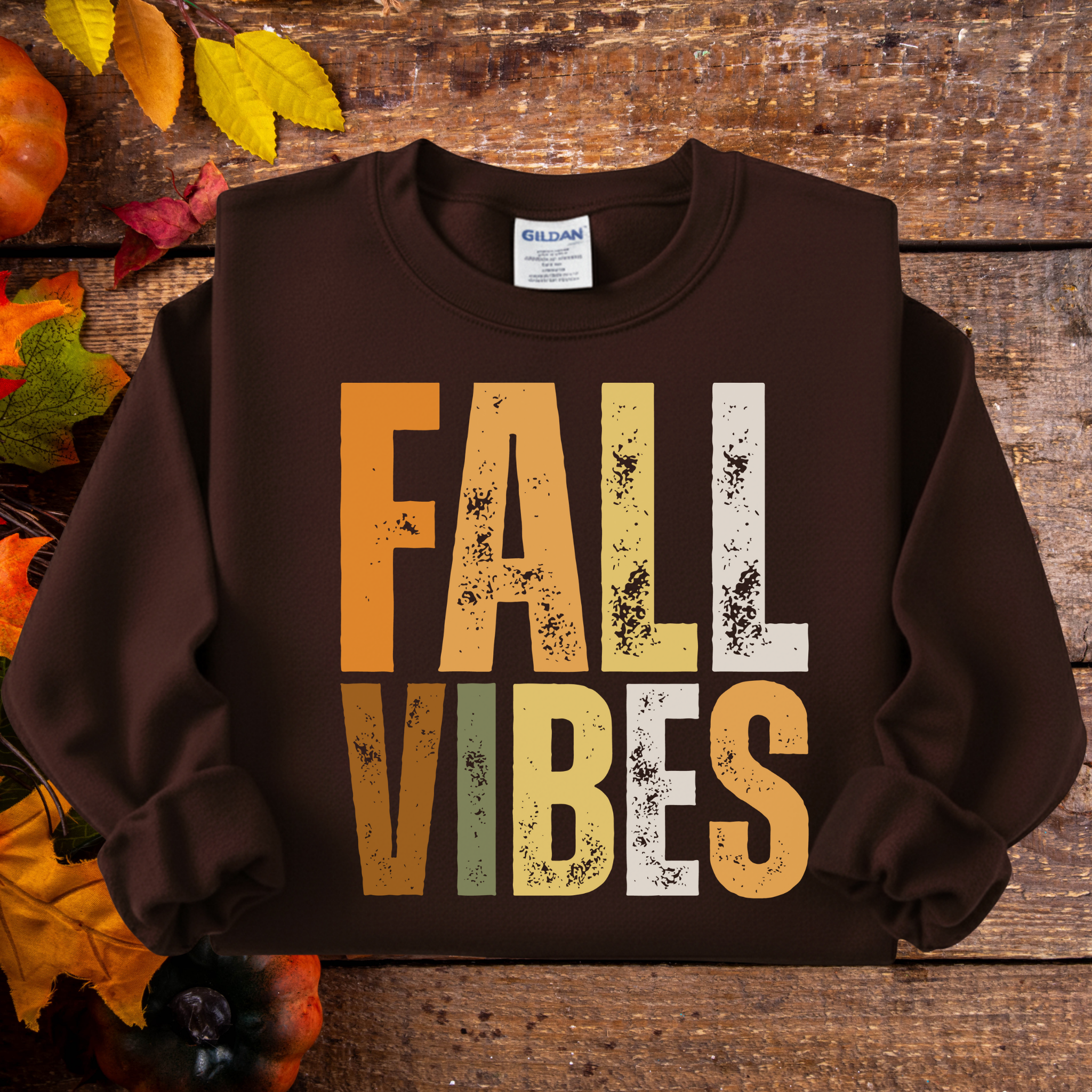 Cozy Fall Sweatshirt – Vintage Fall Vibes Pullover. Unisex Autumn Apparel